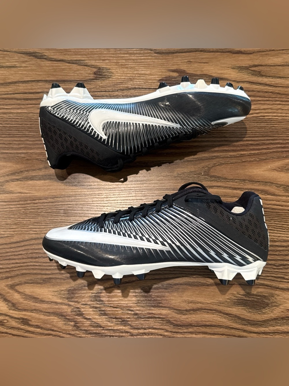 Men’s Size 10 Nike Vapor 2 TD CF Football Cleats Black White 847097-011 NEW